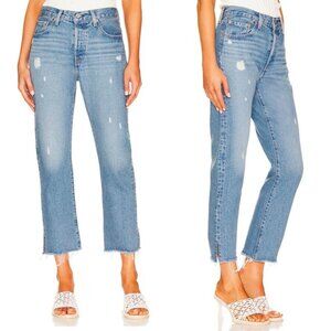 Levi’s | 501 Premium Cropped Raw Hem Jeans